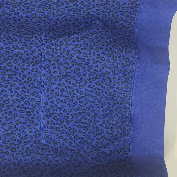 LEVI'S Blue Black Green Animal Print Logo Hoodie Kangaroo Pocket Sweatshirt - Picture 7 of 16